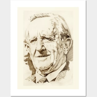 J. R. R. Tolkien in sepia Posters and Art